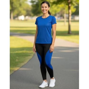 Imagem de Conjunto CAMISETA Blusinha DRY FIT furadinho + CALÇA leg LEGGING REDIN