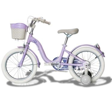 Imagem de Unitoys Bicicleta Infantil Aro 16 Retrô 3281 com Rodinhas Cesto e Frei