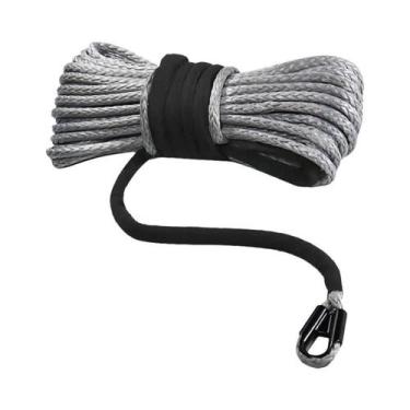 Imagem de Corda Sintética De Guincho De 7mmx15m, 9300lbs, 12 Fios Para Caminhão,