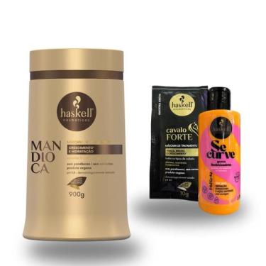 Imagem de Mascara mandioca 900gr haskell plus kit força e definiçao