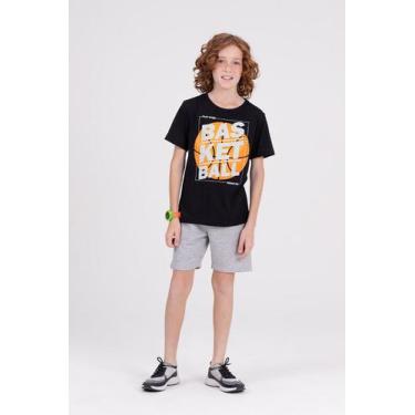 Imagem de Conjunto Infantil Ribana Basketball Preto - Vida Costeira Oficial, Pre