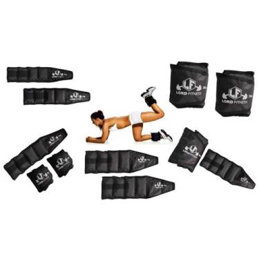 Imagem de Kit Treino Funcional com 5 Pares de Caneleira 1KG, 2KG, 3KG, 4KG e 5KG