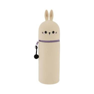 Imagem de Estojo De Lápis De Silicone Cartoon 2 Em 1 Com Zíper Retrátil, Espaço 