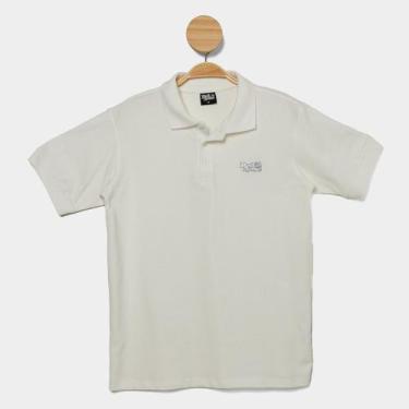 Imagem de Camisa Polo Infantil Red Nose Casual Menino, Branco, 12A