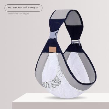 Imagem de Canguru de Bebê Rede Respirável Confortável Dobrável para Bolsa Uso Horizontal e Vertical Cinza OEM