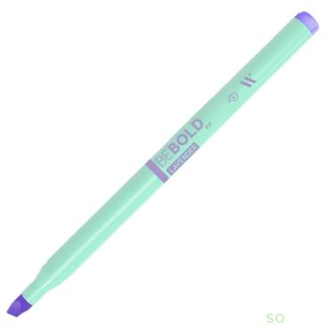 Imagem de Marca-texto Newpen Be Bold Fit com Ponta Chanfrada para Linhas Finas Ou Largas 1 Unidade Lavender(lilás)