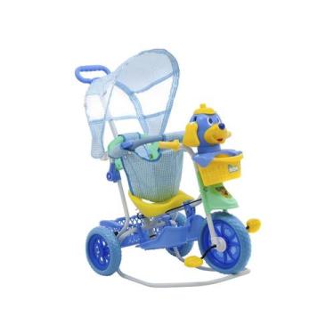 Imagem de Triciclo Infantil Bel Brink com Empurrador - Gangorra Cabeça de Cachor