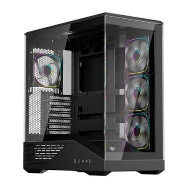 Imagem de Gabinete Gamer 1STPLAYER GM7, Mid Tower, ATX, Lateral em Vidro Tempera
