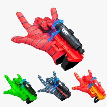 Imagem de Brinquedo Luva Homem Aranha Lançador De Teia - Castela, Verde
