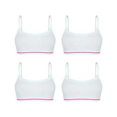 Imagem de Kit 4 Top Sutiã Básico Lobinha Sem Costura Menina Lupo - Lupo Lobinha,