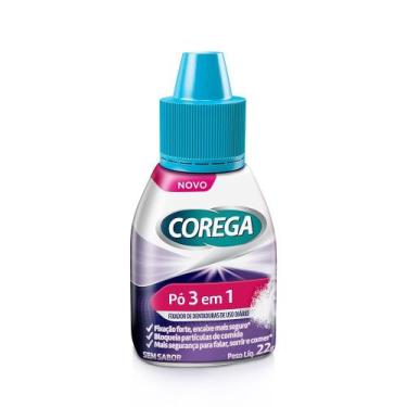 Imagem de Pó Fixador para Dentadura 3 em 1 Sem Sabor Corega 22g