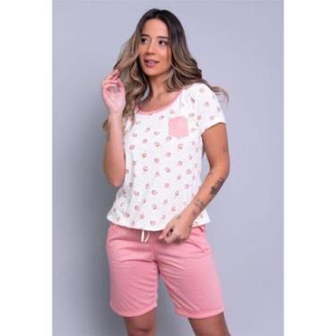 Imagem de Pijama Bella Fiore Vekyo Bermudinha Estampado Hadassa Feminino-Feminino