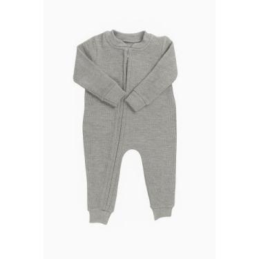 Imagem de MACACÃO BEBE COZY WAFFLE MODA P M G Cor:Verde MilitarTamanho:g - Mdr, 