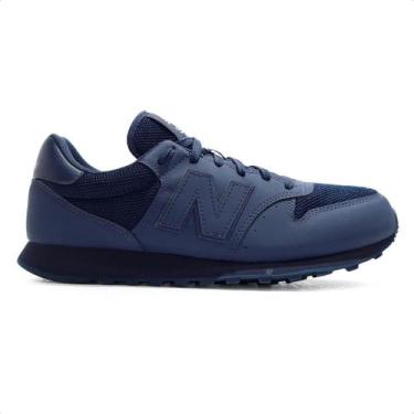 Imagem de Tênis New Balance 500 V2 Masculino, 42, Azul marinho