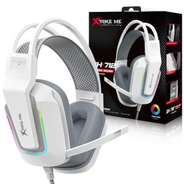 Imagem de Headset Gamer c/ Fio Over-ear RGB Xtrike-ME GH-712WH Branco