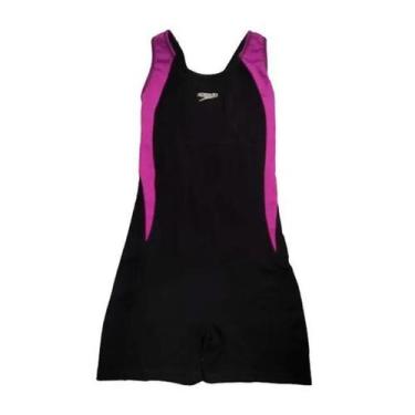 Imagem de Macaquinho Speedo Cross, Preto, Rosa, Medio