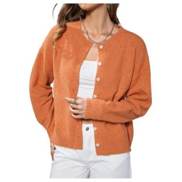 Imagem de Suéter de malha canelada SweatyRocks Fall Button Down
