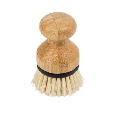 Imagem de Escova de Limpeza Redonda com Pega de Bambu - Oikos
