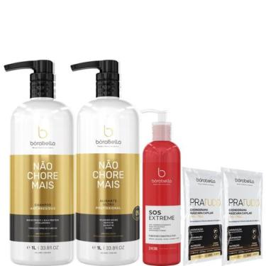 Imagem de Borabella Kit Não Chore 2x1 Litro + SOS Reconstructor 240ml