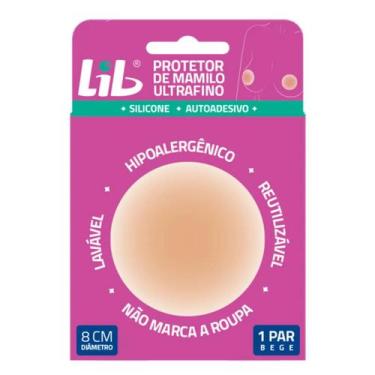 Imagem de Protetor de Mamilo Ultrafino Reutilizável Mini Sutiã Silicone - Lib
