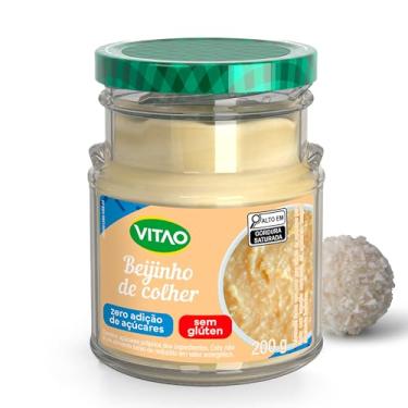 Imagem de VITAO Beijinho de Colher Zero Açúcar 200g – Sem Glúten, Textura Cremosa