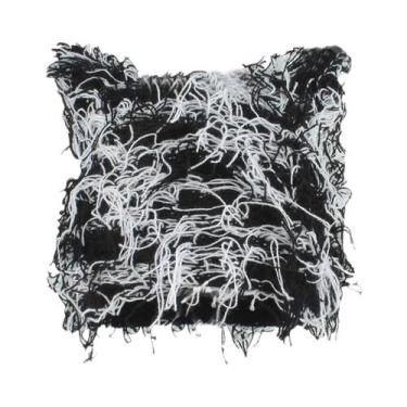 Imagem de Gorro De Malha Com Orelhas De Gato Preto E Rosa Para Mulheres, Balacla