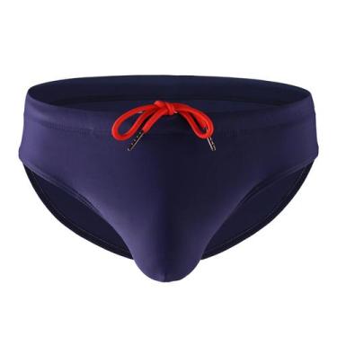 Imagem de Sunga Masculina Clássica Esportiva com Bolsa de Volume para Praia e Na
