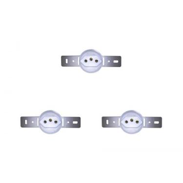 Imagem de Kit C/3 - Conjunto Para Condulete Perlex Tomada 2 Polos +...