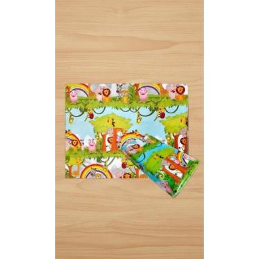 Imagem de Papel Presente Bobina Couche 40cmx100m Animal Colorido - Congratulatio