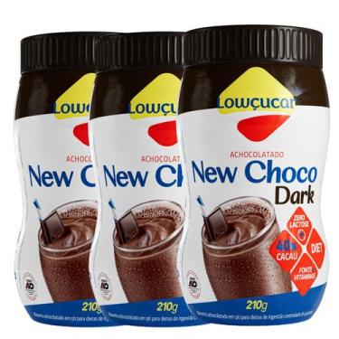 Imagem de Kit 3 Unid. Achocolatado New Choco Dark Lowçucar 210g