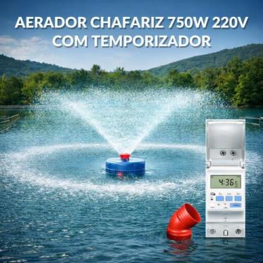 Imagem de Aerador Chafariz Piscicultura 750W 220V Temporizador - Hyper Club