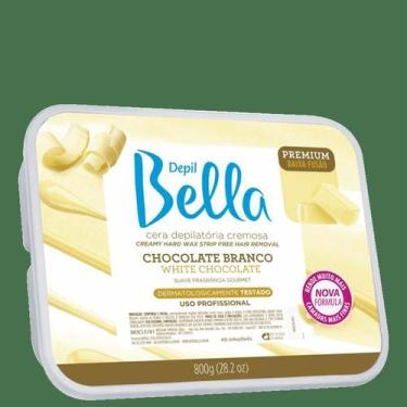 Imagem de Cera Depilatória Chocolate Branco Depil Bella 800g
