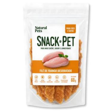 Imagem de Snack Natural Desidratado Filé de Frango 60g - Natural pets
