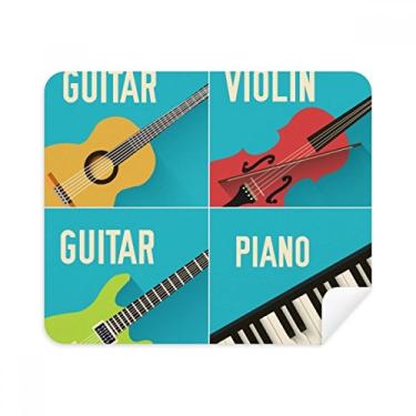 Imagem de Pano de limpeza para violino e piano de violão, 2 peças, tecido de camurça