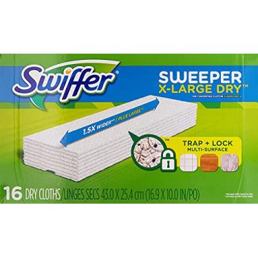 Imagem de Swiffer Sweeper GG Refil de Panos de Limpeza a Seco, Sem Perfume 16 ea, Pack of 2