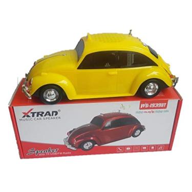 Imagem de CAIXA SOM PORTATIL FUSCA TAXI BLUETOOTH FM AMARELO WS1939BT