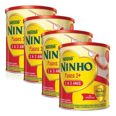 Imagem de Ninho Fases 1+ Fórmula Infantil 800g | Kit com quatro unidades