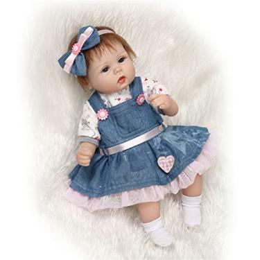 BAOERYAA bebe reborn menina - Reborn Baby realista,Bebê reborn de silicone  original,20 polegadas 50cm silicone molinho corpo inteiro lavável boneca  bebe,boneca reborn Adequado para maiores de 15 anos,Olhos azuis :  : Brinquedos