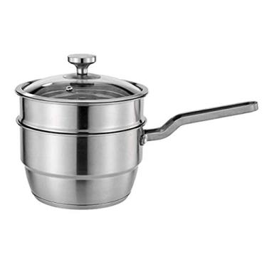 Imagem de REJOON Panela de leite, conjunto de pote de estoque, conjunto de rack de cesta a vapor para acessórios instantâneos, frigideiras de leite, aço inoxidável