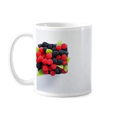 Imagem de Frutas vermelhas temperadas foto caneca cerâmica café porcelana xícara louça