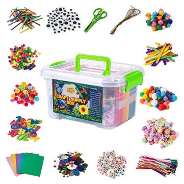 Imagem de DOYING Kit de materiais para artes e ofícios DIY + de 2.000 peças Conjunto de atividade...