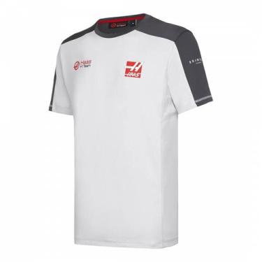 Imagem de Camiseta Fórmula 1 Masculina Haas Racing Team Branca Cinza - Amg Petro