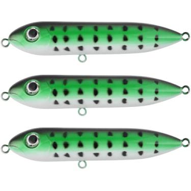 Imagem de Catfish – Isca flutuante para pesca com dragão, estilo demônio para pesca de sapatilha, 10 cm (pacote com 3, verde Crappie)