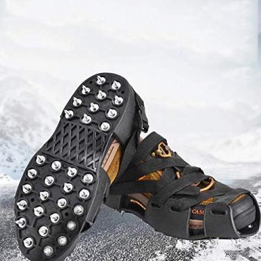 Imagem de C/H 32 dentes para unhas e gelo, sapatos antiderrapantes antiderrapantes, capas para sapatos para neve e gelo. Chuteiras para escalada