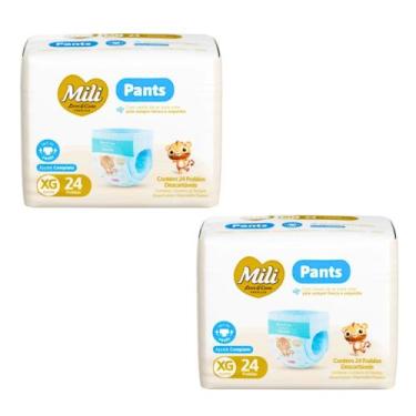 Imagem de Kit C2 Fralda Pants Love&Care Premium XG C24 - Mili - Mili Sa