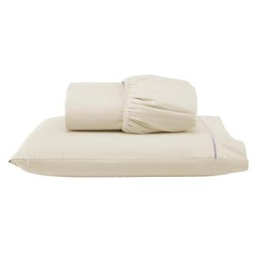 Imagem de Kit Roupa de Cama 400 Fios Solteiro 2 Peças Toque de Cetim - Charme do
