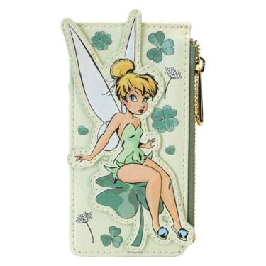 Imagem de Loungefly Disney Tinker Bell Porta-cartões grande trevo de 4 folhas