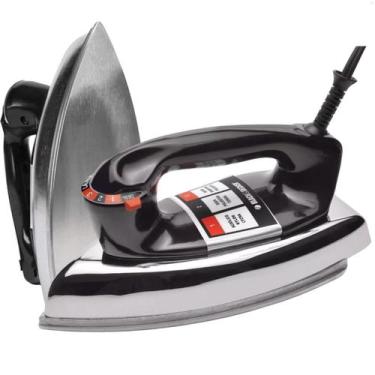 Imagem de Ferro De Passar Roupas A Seco Eletrico Preto Black Decker VFA1110 Leve