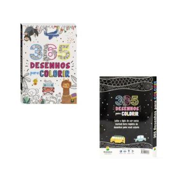 Imagem de Livro Infantil 365 Desenhos diversos infantis para colorir