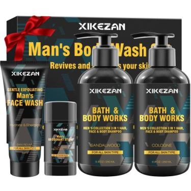 Imagem de Conjunto de presentes para lavagem corporal XIKEZAN Cleansing & Hydrat